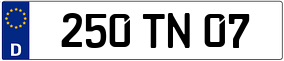 Trailer License Plate